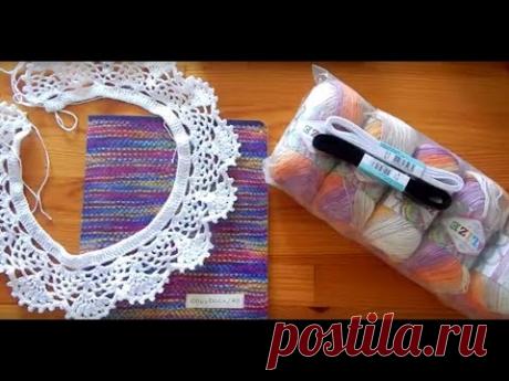 Мои текущие работы августа 2017 и небольшие покупки пряжи.Khalueva Vera.