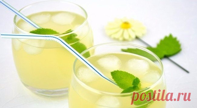 Мятный лимонад,способный умерить аппетит,пьем перед едой.
