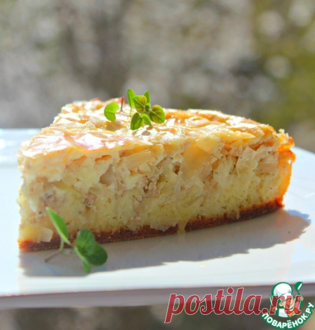 Пирог с курицей и капустой Кулинарный рецепт