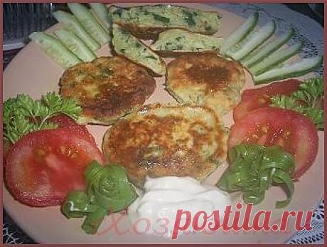 Ленивые пирожки с зеленым луком и яйцом.