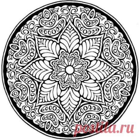 Раскраски: мандалы