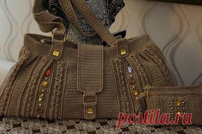 Irish crochet &: CROCHET HANDBAGS. IDEAS WEB