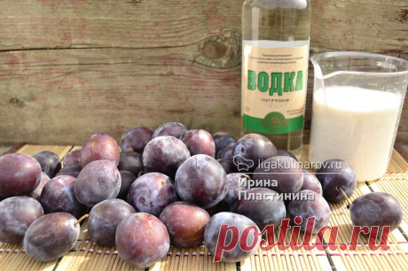 Сливовая наливка, рецепт пошаговый от Лиги Кулинаров. Рецепт сливовой наливки, рецепты Лиги Кулинаров.