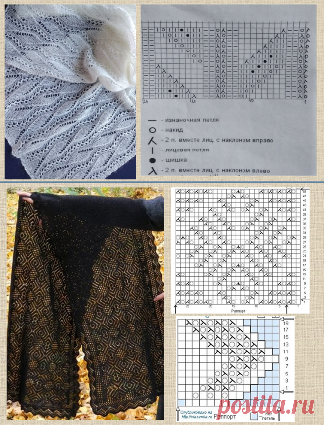 Палантин на любой вкус - от ажура до жаккарда - 20 моделей с подборкой схем - вязание спицами | МНЕ ИНТЕРЕСНО | Яндекс Дзен