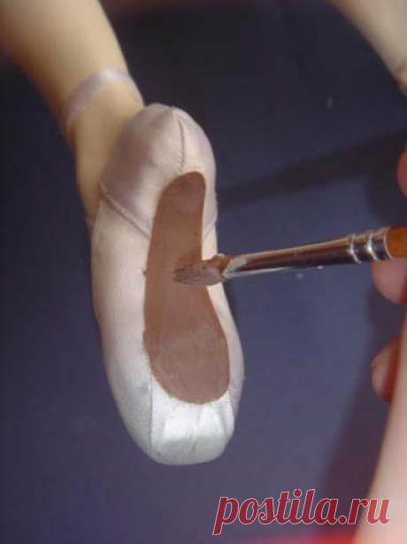 Пуанты для куклы. Ссылка на МК.