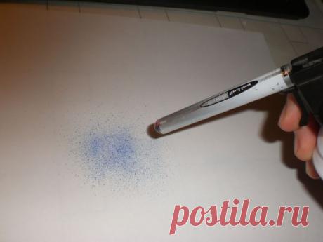 Делаем самостоятельно мини-баллончик с краской