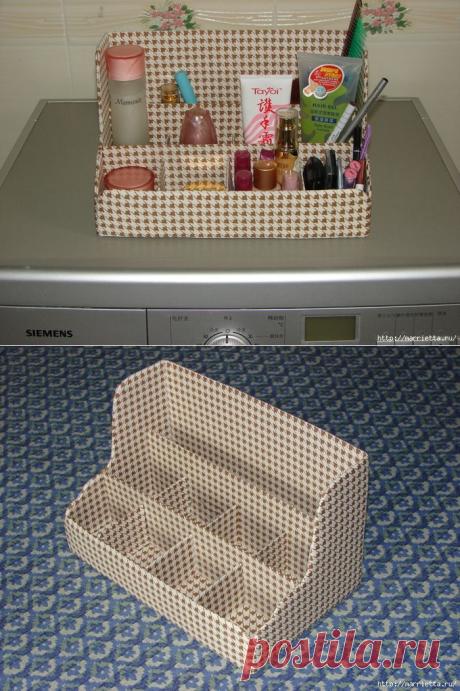 Полочка из картона для ванной комнаты, своими руками