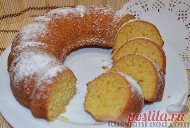 Рецепт: Манник на кефире с тыквой на RussianFood.com