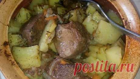 Горшочек ,вари ! И будет вкуснейший обед из картофеля с печенкой .  ты вообще что ли?