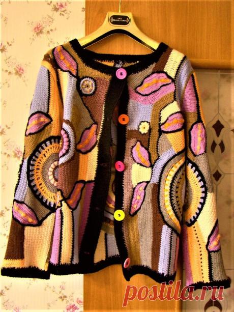 Beautiful Fashion Bright Colorful Cardigan Freeform Style | Etsy