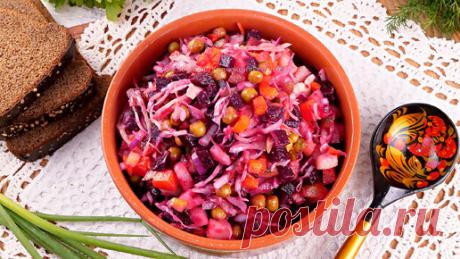 Винегрет с квашеной капустой и зеленым горошком! | Дина, Коллекция Рецептов | Дзен