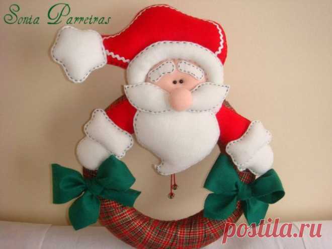 Новогодние игрушки из фетра