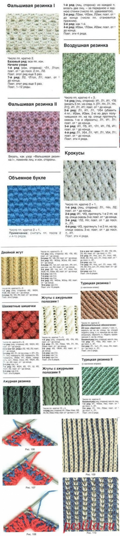 Виды резинок спицами