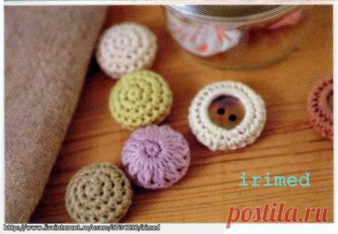 ОБВЯЗЫВАЕМ ПУГОВИЦЫ КРЮЧКОМ ПО-ЯПОНСКИ