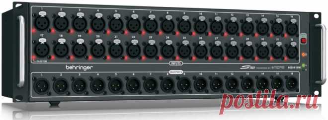 Behringer S32 – коммутационный блок c 32 предусилителями Midas и 16 выходами | ProSound