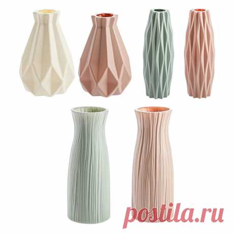 218.99руб. 30% СКИДКА|Современные вазы, украшение для дома, в скандинавском стиле, керамическая цветочная композиция, для гостиной, цветочный горшок с оригами, для интерьера, пластик, HotSale|Вазы|   | АлиЭкспресс Покупай умнее, живи веселее! Aliexpress.com