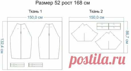Выкройка платья-баллон с рукавом реглан - Сам себе мастер - медиаплатформа МирТесен