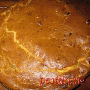 Закусочный пирог с куриной печенью