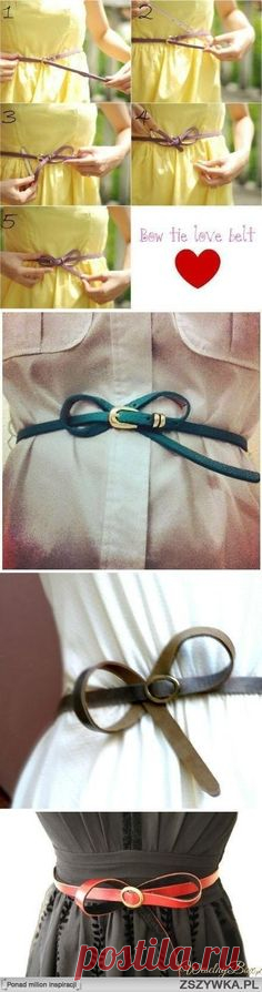 Bow tie belt.