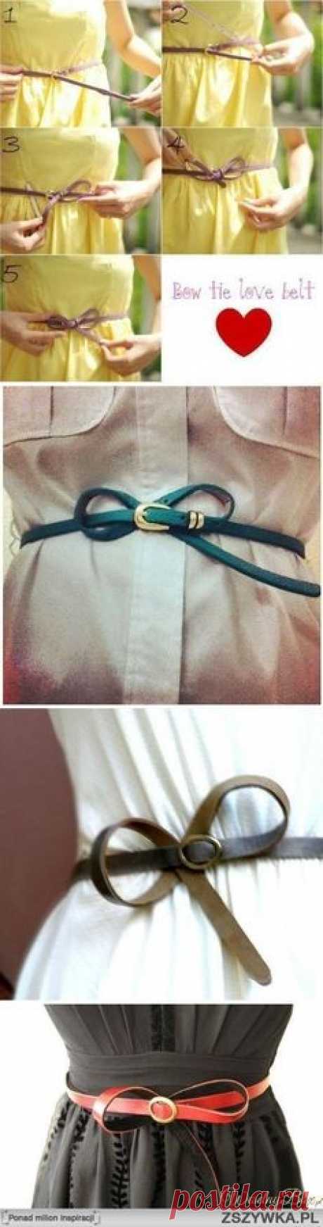 Bow tie belt.