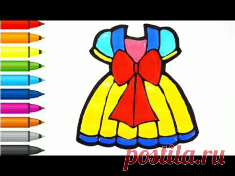 Как легко и просто нарисовать платье