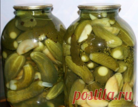 Огурцы с яблоками (маринованные и малосольные) Рецепт - объедение!