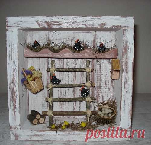 Мини домики, сарайчики, скворечники - отличные идеи для рукоделия.