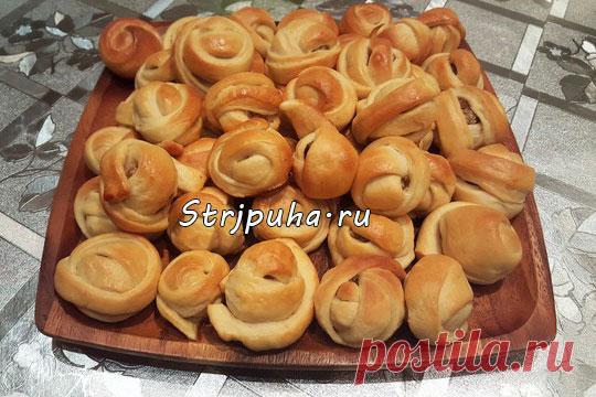 «Булочки «Клубочки» с мясом закусочные» — Домашняя кулинария