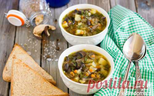 Грибной суп | Кулинарные рецепты от «Едим дома!»