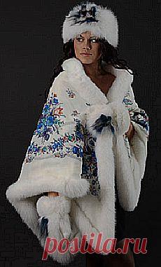 Платки с меховой оторочкой. И ЗДЕСЬ --- http://www.liveinternet.ru/users/3812562/post304139565/