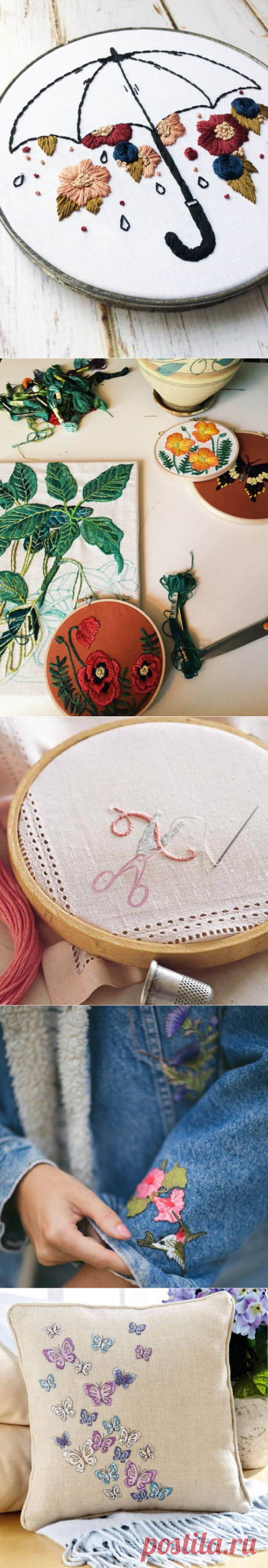 Вышивка своими руками - 52 фото пошагового пособия по рукоделию
