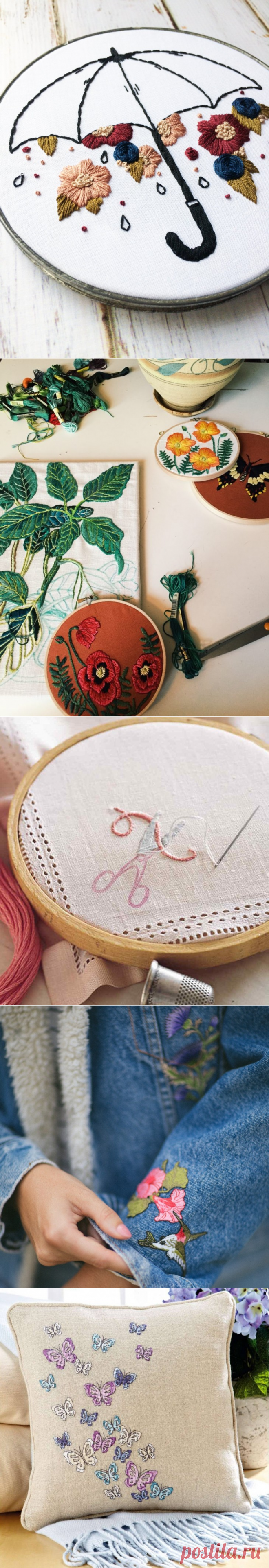 Вышивка своими руками - 52 фото пошагового пособия по рукоделию