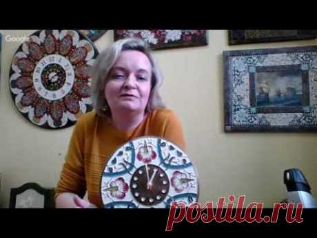 Светлана Мартынова. Роспись часов в технике "Имитация перегородчатой эмали". 18.05.2017
