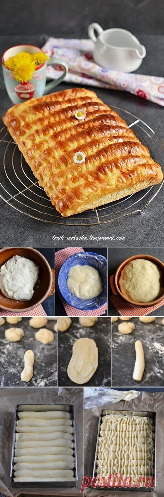 Очаровательные сдобные булочки-сайки с заварным кремом