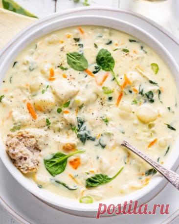 ​Куриный суп с картофельными клёцками