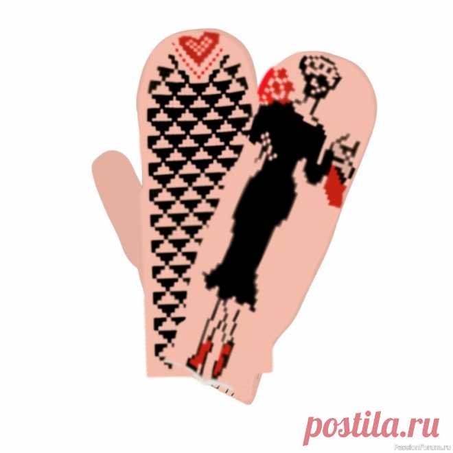 ​Жаккард. Варежки 
