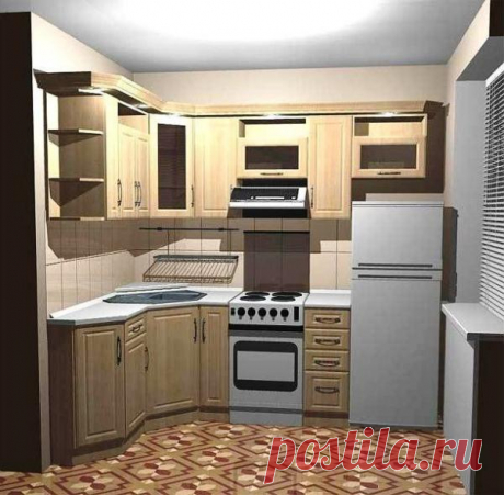 Дизайн малогабаритной кухни 5 кв. м в квартире-хрущевке: примеры обустройства с фото