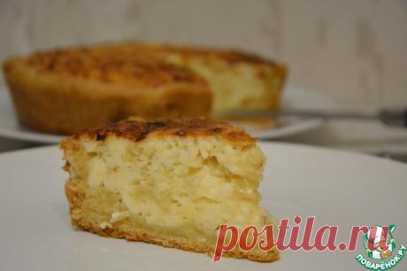 Открытый пирог из плавленых сырков Кулинарный рецепт