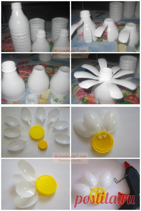 Ромашки из бутылок своими руками — Сделай сам, идеи для творчества - DIY Ideas