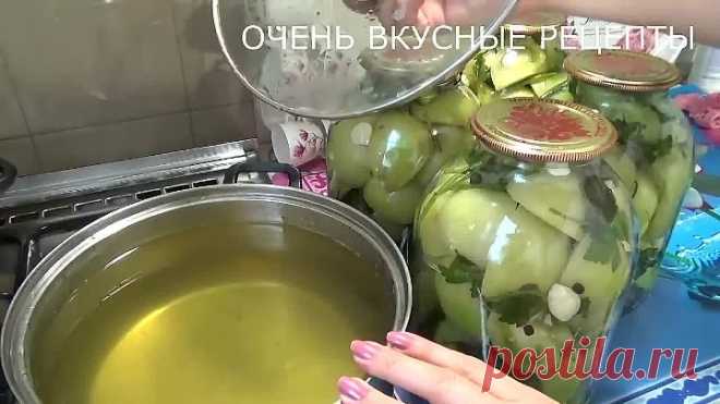 Маринованные зеленые помидоры на Зиму