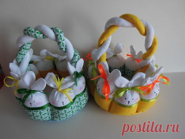 Пасхальные корзиночки и курочки / Прочие виды рукоделия / Шитье
