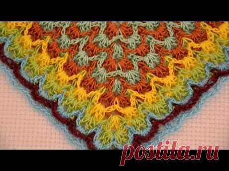 Вязание крючком. Техника Барджелло. Bargello crochet - YouTube