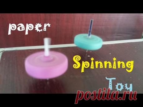 How to make a Paper Spinning Toy  -  Making toy