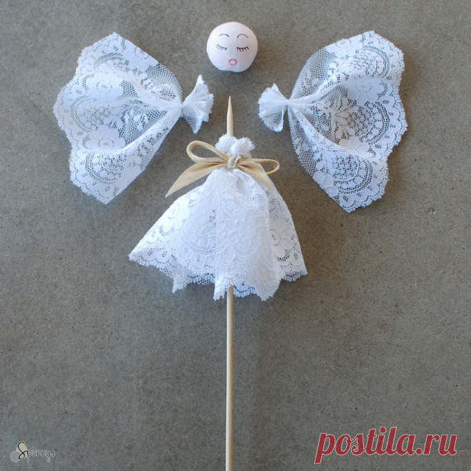 Винтажный ангел украшения - простые DIY-уроки