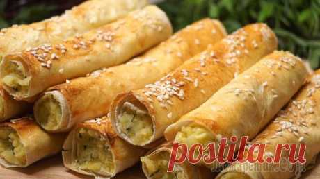 Бюджетный перекус. Недорого, Просто, быстро и Вкусно! Трубочки из лаваша. Это замечательная закуска на скорую руку. Трубочки получаются хрустящими, ароматными и очень аппетитными.ИНГРЕДИЕНТЫ Лаваш – 1 шт.Начинка:Картофель – 400гр.Укроп – 3 веточкиСоль – ...