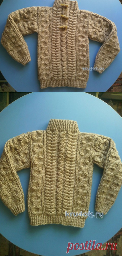 Арановый джемпер крючком — работа Тихомировой Анастасии - вязание крючком на kru4ok.ru