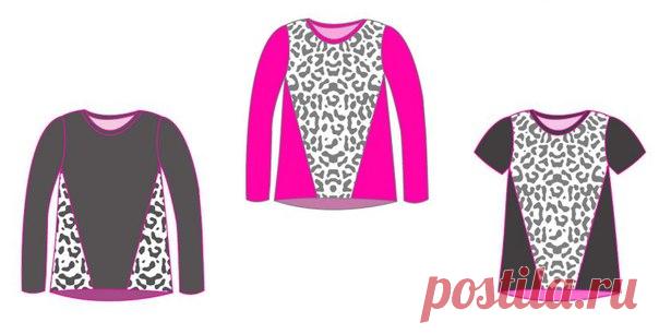 Лонгслив женский. Размер XS - XXXL, 
обхват груди 87-95-104-113-125-137-149!
размерная сетка внутри файла. Спасибо Евгении Шиллер за выкройку!