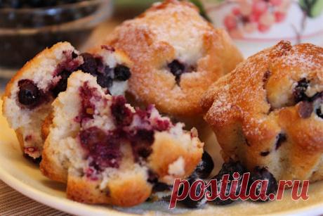 Маффины с ягодой. Ягода ирга. | ЕДА - ЛЕГКО!