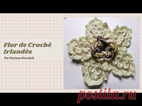 Flor Linda em Crochê Irlandês