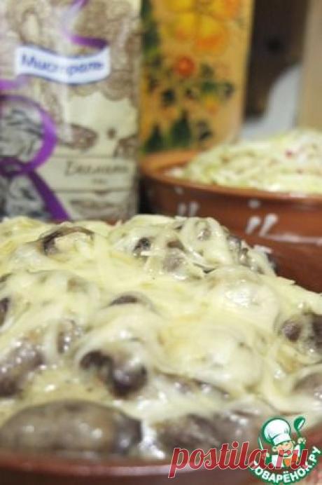 Куриные сердечки с рисом в сливочном соусе - кулинарный рецепт